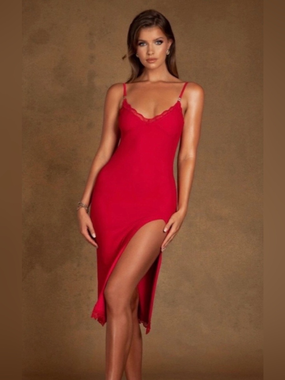 New with the tags red slip dress